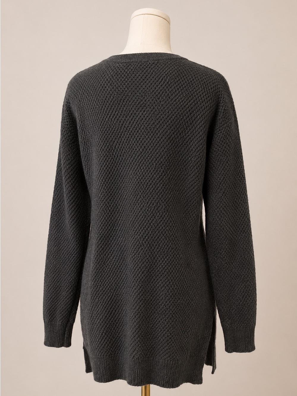 Athleta - Gray Textured Sweater, Size Small - Picture 3 of 7